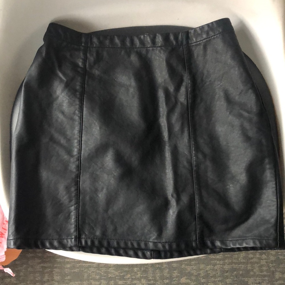 Black Leather Skirt